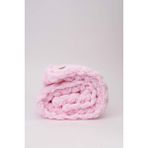 Bugula Yenidoğan Battaniye-Portbebe-Panduf 3’lü SET 100x100cm Pembe Kız Bebek Kundaklama Örtüsü Puffy İp Organik Sertifika - 100 x 100 cm