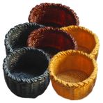 BUGUUYO 6 Adet Simülasyon Sepeti Küçük Sepet Bebek Evi Mini Sepetler Kulpsuz Mini Sepet Mini Dokuma Sepet Minyatür Ev Mobilyaları Minyatür Ev Süsü Avize Camı Oyuncak Ob11 Reçine Vazo