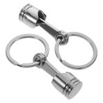 BUGUUYO Metal Araba Anahtarlıkları - Motor Piston Anahtarlık Otomobil Tutkunları İçin Anahtarlık Tutucu