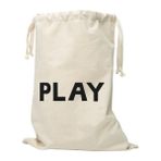 Bugy Bagy Oyuncak Saklama Torbası Play Baskılı - Bej