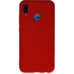 Buğz Huawei P20 Lite Kılıf Nano Içi Kadife Silikon - Kırmızı