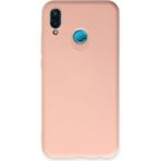 Buğz Huawei P20 Lite Kılıf Nano Içi Kadife Silikon - Pudra