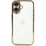 Buğz Iphone 16 Plus Kılıf Razer Lensli Silikon - Gold