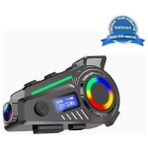 Buğz K19 Kameralı Motosiklet Kask Bluetooth Kulaklık Su Geçirmez Intercom Radyolu Hafıza Kartlı