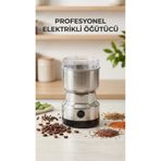 BUĞZ Kahve ve Baharat Öğütücü Makine Paslanmaz Çelik Ergonomik Kullanım tebgz-XYAWAAHAW6EN1