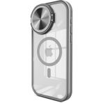 Buğz Newface Iphone 15 Pro Kılıf Teleskop Lens Magsafe Silikon Kapak - Titan Gri