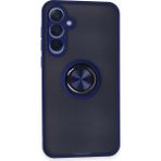 Buğz Newface Samsung Galaxy A25 5g Kılıf Montreal Yüzüklü Silikon Kapak - Lacivert