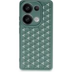 Buğz Newface Xiaomi Redmi Note 13 Pro 4g Kılıf Petek Silikon Kapak - Koyu Yeşil