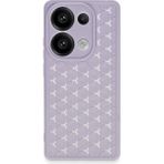 Buğz Newface Xiaomi Redmi Note 13 Pro 4g Kılıf Petek Silikon Kapak - Lila