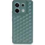 Buğz Newface Xiaomi Redmi Note 13 Pro 5g Kılıf Petek Silikon Kapak - Koyu Yeşil