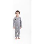 Buğz Oil Company Gri Unisex Çocuk Tulum - Ekru - 3 Yaş