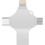 Buğz Otg 4in1 Cep Telefonu Çok Fonksiyonlu USB Flash Bellek 128 GB Type-C, Micro Sd ve Kart Okuyucu