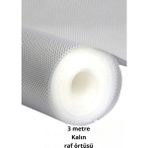 Buğz Premium 3 Metre Pıtırcıklı Kaydırmaz Şeffaf Raf Örtüsü Halı Kaydırmaz 45 CMX3M Kalın Kaliteli Folyo