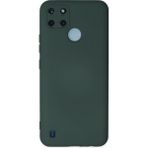 Buğz Realme C25Y Kılıf Nano Içi Kadife Silikon - Koyu Yeşil