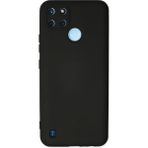 Buğz Realme C25Y Kılıf Nano Içi Kadife Silikon - Siyah
