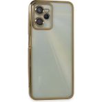 Buğz Realme C35 Kılıf Razer Lensli Silikon - Gold