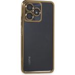 Buğz Realme C53 Kılıf Razer Lensli Silikon - Gold