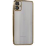 Buğz Samsung Galaxy A05 Kılıf Razer Lensli Silikon - Gold