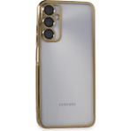 Buğz Samsung Galaxy A05S Kılıf Razer Lensli Silikon - Gold