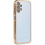 Buğz Samsung Galaxy A13 4g Kılıf Razer Lensli Silikon - Gold