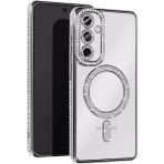 Buğz Samsung Galaxy A25 5g Joke Simli Magneticsafe Kılıf - Gümüş