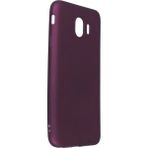 Buğz Samsung Galaxy J4 Kılıf First Silikon - Mürdüm