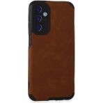 Buğz Samsung Galaxy M34 5g Kılıf Loop Deri Silikon - Kahverengi