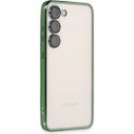 Buğz Samsung Galaxy S23 Plus Kılıf Razer Lensli Silikon - Yeşil