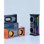 Buğz Şeffaf Mecha Müzik Tws Stereo Rgb Işıklı Hoparlör Kablosuz Bluetooth 5.0 Taşınabilir Hoparlör V9