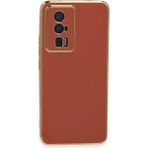Buğz Xiaomi Poco F5 Pro Kılıf Volet Silikon - Kırmızı