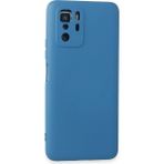 Buğz Xiaomi Poco X3 Gt Kılıf Nano Içi Kadife Silikon - Mavi