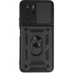 Buğz Xiaomi Poco X3 Gt Kılıf Pars Lens Yüzüklü Silikon - Siyah