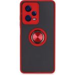 Buğz Xiaomi Redmi Note 12 5g Kılıf Montreal Yüzüklü Silikon Kapak - Kırmızı