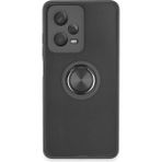 Buğz Xiaomi Redmi Note 12 5g Kılıf Montreal Yüzüklü Silikon Kapak - Siyah