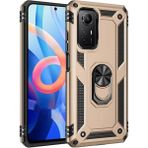 Buğz Xiaomi Redmi Note 12S Kılıf Sofya Yüzüklü Silikon Kapak - Gold