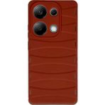 Buğz Xiaomi Redmi Note 13 Pro 4g Kılıf Bibercas Silikon Kapak - Kırmızı