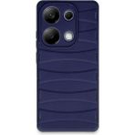 Buğz Xiaomi Redmi Note 13 Pro 4g Kılıf Bibercas Silikon Kapak - Lacivert