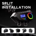 Buğz Y30 Kask Kulaklık Bluetooth Motosiklet Kulaklık Rgb Radyolu Intercom