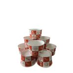 Buhar ticaret Karton Kağıt Çorba Kasesi 16 oz 500 ml Kap Kapak Set 50 Adet