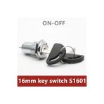 BuharaElektronik BE-195A 16MM ANAHTARLI SWITCH METAL ANAHTAR (0-1) 16mm