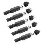 Buharaelektronik Dc Şase 2.5Mm Somunlu Ø12Mm Dişi Ve Erkek Jak Fiş 5Li Takım Set