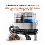 Buharlı Koltuk ve Halı Yıkama Makinesi 600W Motor, 1800W Buhar Gücü, 17 kPa Güçlü Emiş, 30 sn Hızlı Isınma, Çift Su Tanklı