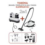 Buharlı Temizleyici Halı Ve Koltuk Yıkama Cam Zemin Mutfak Temizleme Buhar Makinesi Cx002b+Cb08c