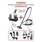 Buharlı Temizleyici Halı Ve Koltuk Yıkama Cam Zemin Mutfak Temizleme Buhar Makinesi V22b+Cb08c