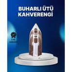 Buharlı Ütü 2200W Kireç Önleyici Self Clean Damlatmaz Kahverengi
