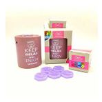 Buhurdan ve Lavanta Kokulu Mum Seti Keep Relax and Enjoy Lavender