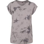 Build Your Brand Acid Washed Tee Koyu Gri Beyaz Erkek T-shirt
