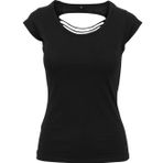 Build Your Brand Back Cut Kadın T-shirt