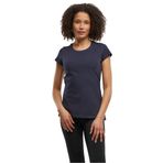 Build Your Brand Basic Tee Kısa Kollu Yuvarlak Yaka Lacivert Kadın T-shirt