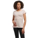 Build Your Brand Basic Tee Kısa Kollu Yuvarlak Yaka Pembe Kadın T-shirt